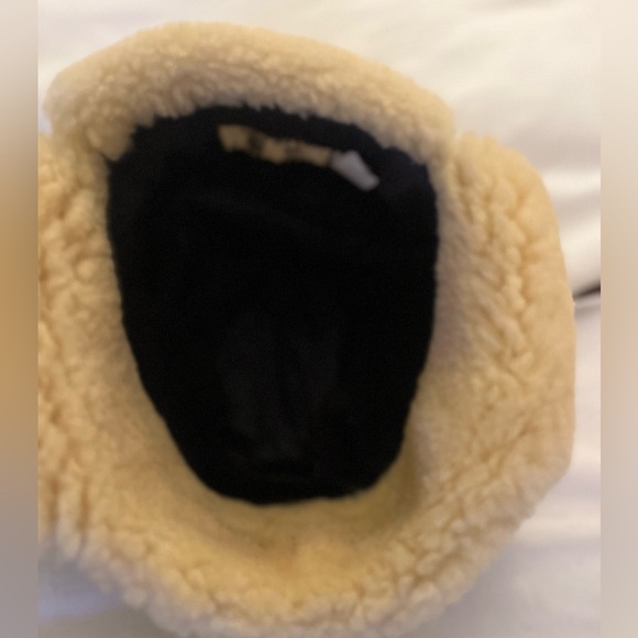 Vintage Hatters and Millinery Workers Union Leather & Sherling Flap Hat - Picture 9 of 10